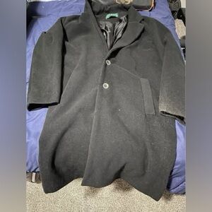 Men's Black Coat- Korean Fashion